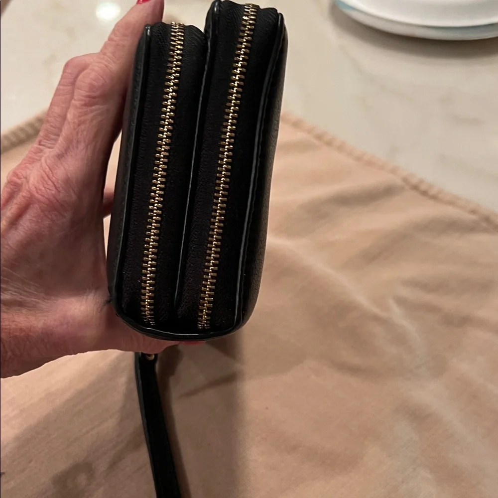 Michael Kors Black Leather Wristlet - Picture 11 of 16